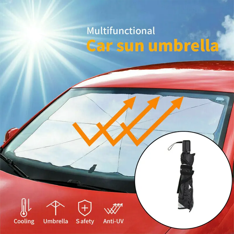 Foldable Car SUV Windshield Sunshade Front Window Cover Visor Sun Umbrella Shade 